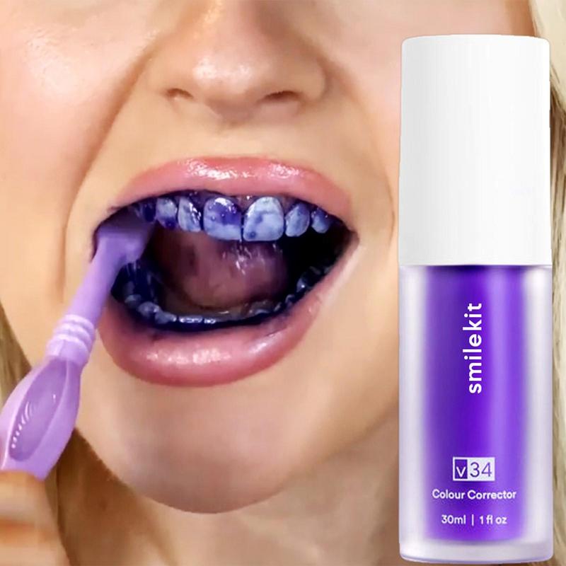 purple toothpaste